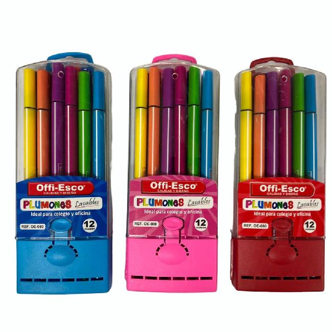 Plumones De Colores Eterna X12-ET155